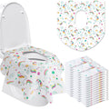50 Packs Disposable Toilet Seat Covers Extra Large Individually Wrapped for Kids and Adults