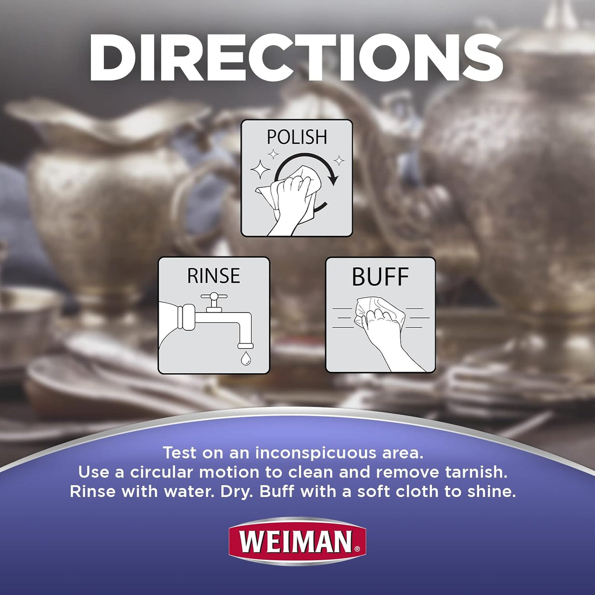 Weiman Jewelry Polish Cleaner, Tarnish Remover Wipes - 20 Count - Use on Silver Jewelry Antique