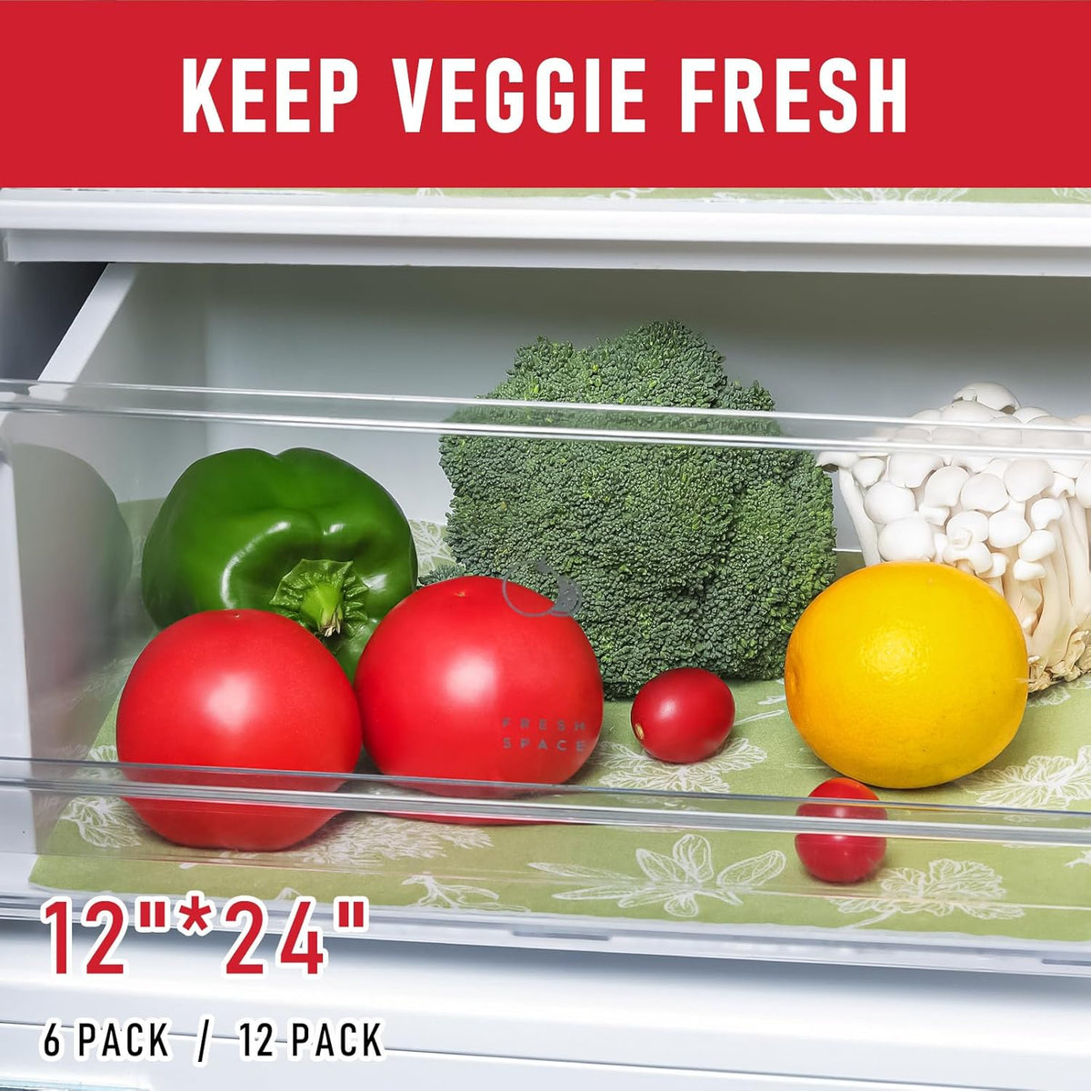 Cooyes Shelf Liner for Refrigerator & Drawer, Non-Adhesive Cabinets Liner for Kitchen Cupboard &