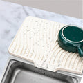 RoseFlower Dish Drying Mat, Large 15.7" x 13" Silicone Dish Mat Drying Kitchen Mat, Faucet Mat for