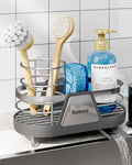 Kitsure Sponge Holder for Kitchen Sink - Space-Saving Kitchen Sink Caddy, Rustproof Metal Organizer