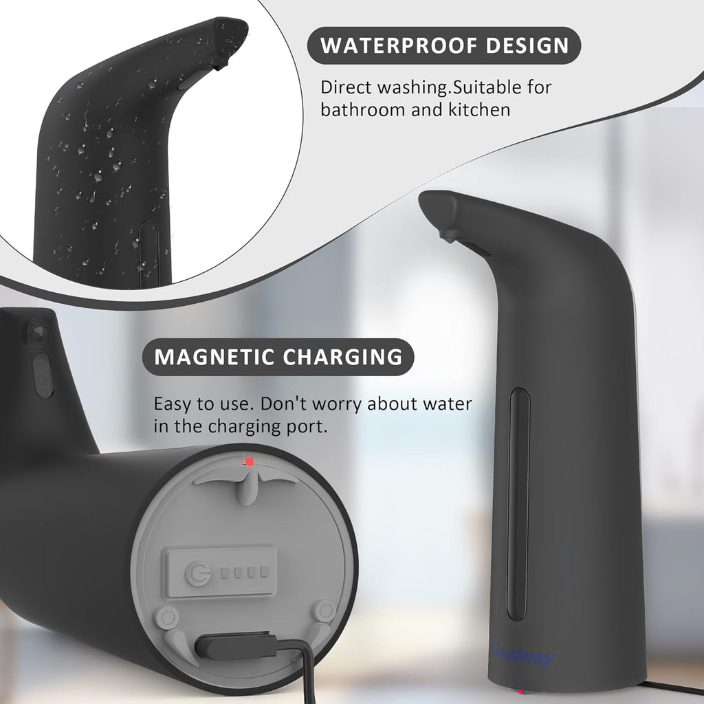 Convenient Automatic Soap Dispenser,4 Adjustable Levels Touchless Hand Sanitizer Pump with Infrared
