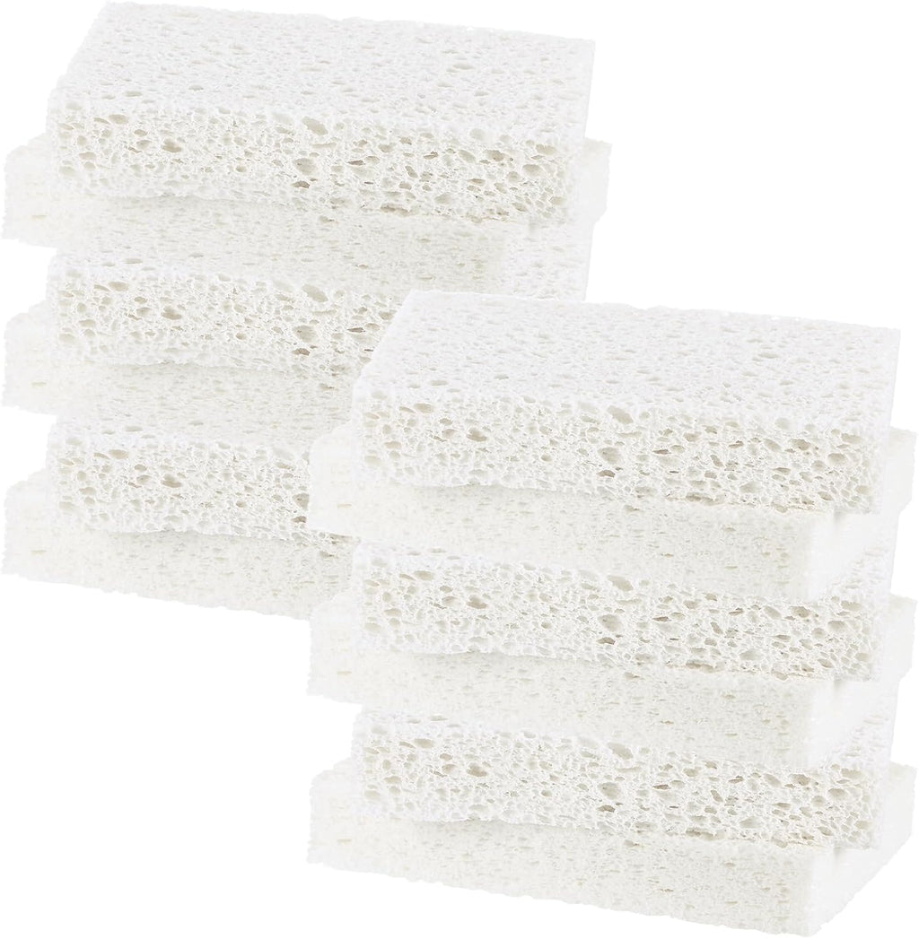 12-Pack Kitchen Sponges, Condense Eco Cellulose Non-Scratch Scrub Heavy Sponge for