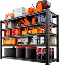 Storage Shelves Heavy Duty, 48"L x 18"W x 72"H Garage Storage Shelves Unit Loads 3700LBS, 5-tier