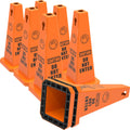 Plastic Traffic Cones, 4-Sided Message Cones, Road Safety Parking Cones, Standing Traffic Warning