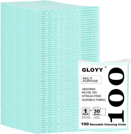 100 Count Disposable Cleaning Towels and Dish Cloths,Super Absorbent Dishcloths,Multi-Surface