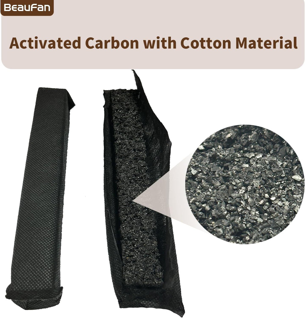 4 Pack Active Airclean Filter 7236280 Replacement for Miele Refrigerator, Odor Eliminator