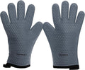 KITCHEN PERFECTION XL Silicone Smoker Oven Gloves for Women -Extreme Heat Resistant BBQ Gloves