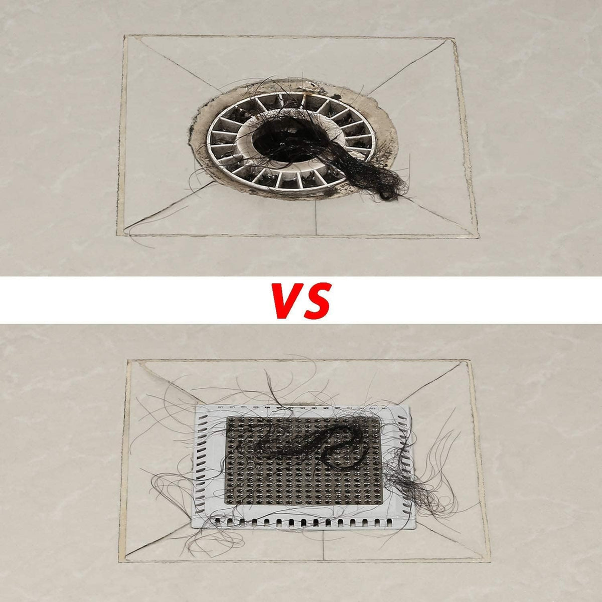 Shower Hair Catcher/Drain Strainer/Drain Hair Catcher Shower Cover for Bathroom Floor Drain