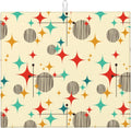 Mid Century Modern Atomic Retro Dish Drying Mat for Kitchen Counter Washable Absorbent Drying Mat