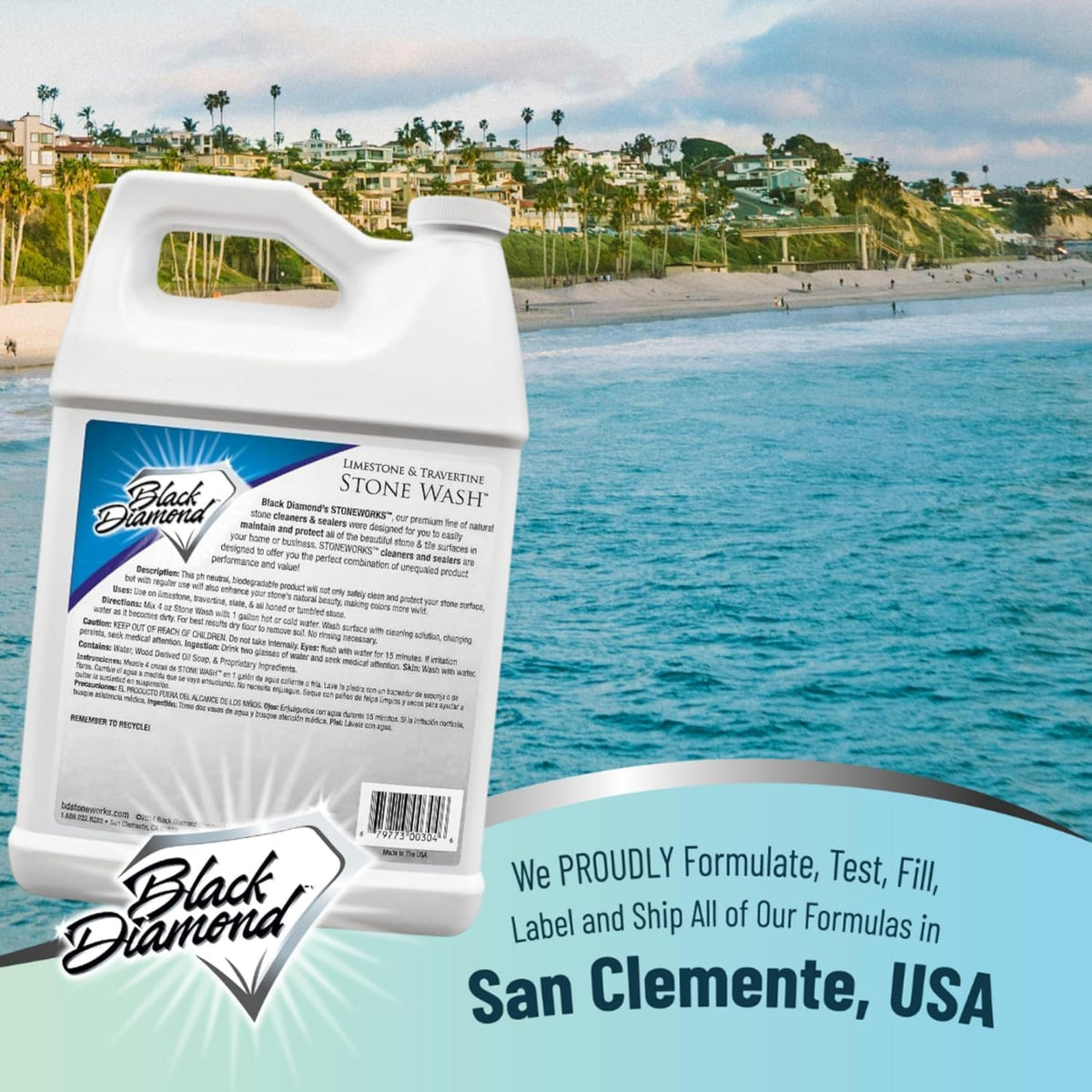 Black Diamond Stoneworks Limestone and Travertine Floor Cleaner: Natural Stone, Marble, Slate