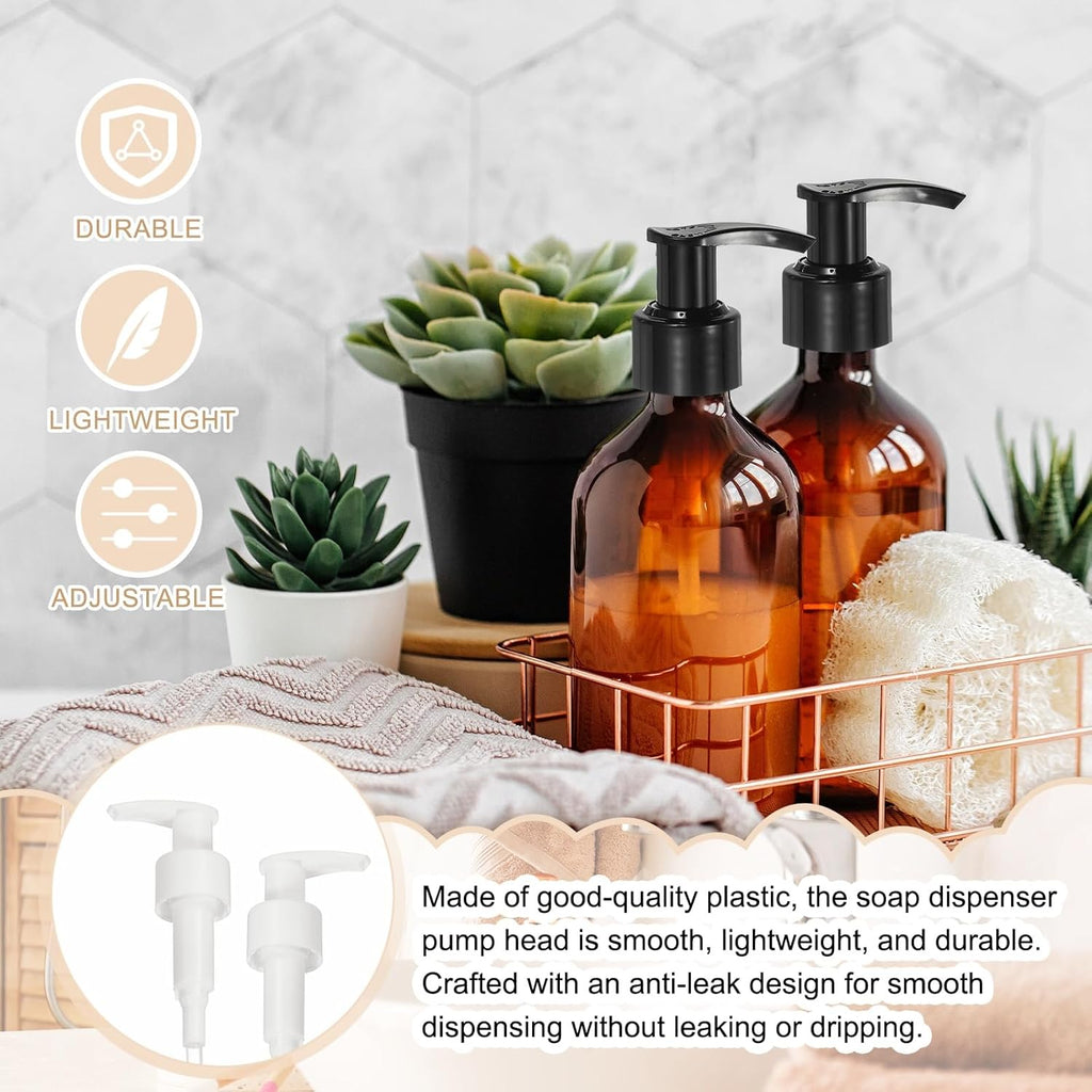 uxcell 12 Pcs Soap Dispenser Pump Heads Soap Dispensers Top Pumps Replacement Switch Pumphead for