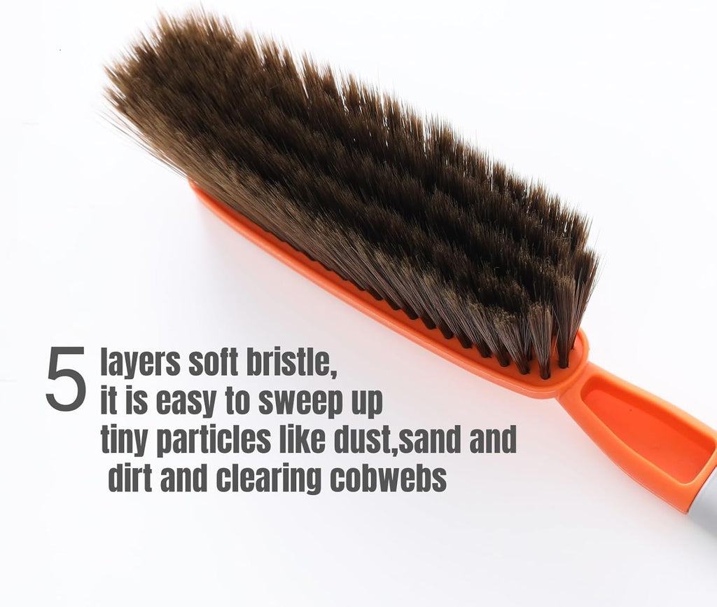 3 Pack 15" Soft Bristle Bed & Counter Cleaning Brush, Dusting & Crumb Debris Sweeping Brush