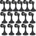 16 Pcs Magnetic Door Stoppers Stainless Steel Door Stops Magnetic Catch Holder with Screws for Wall