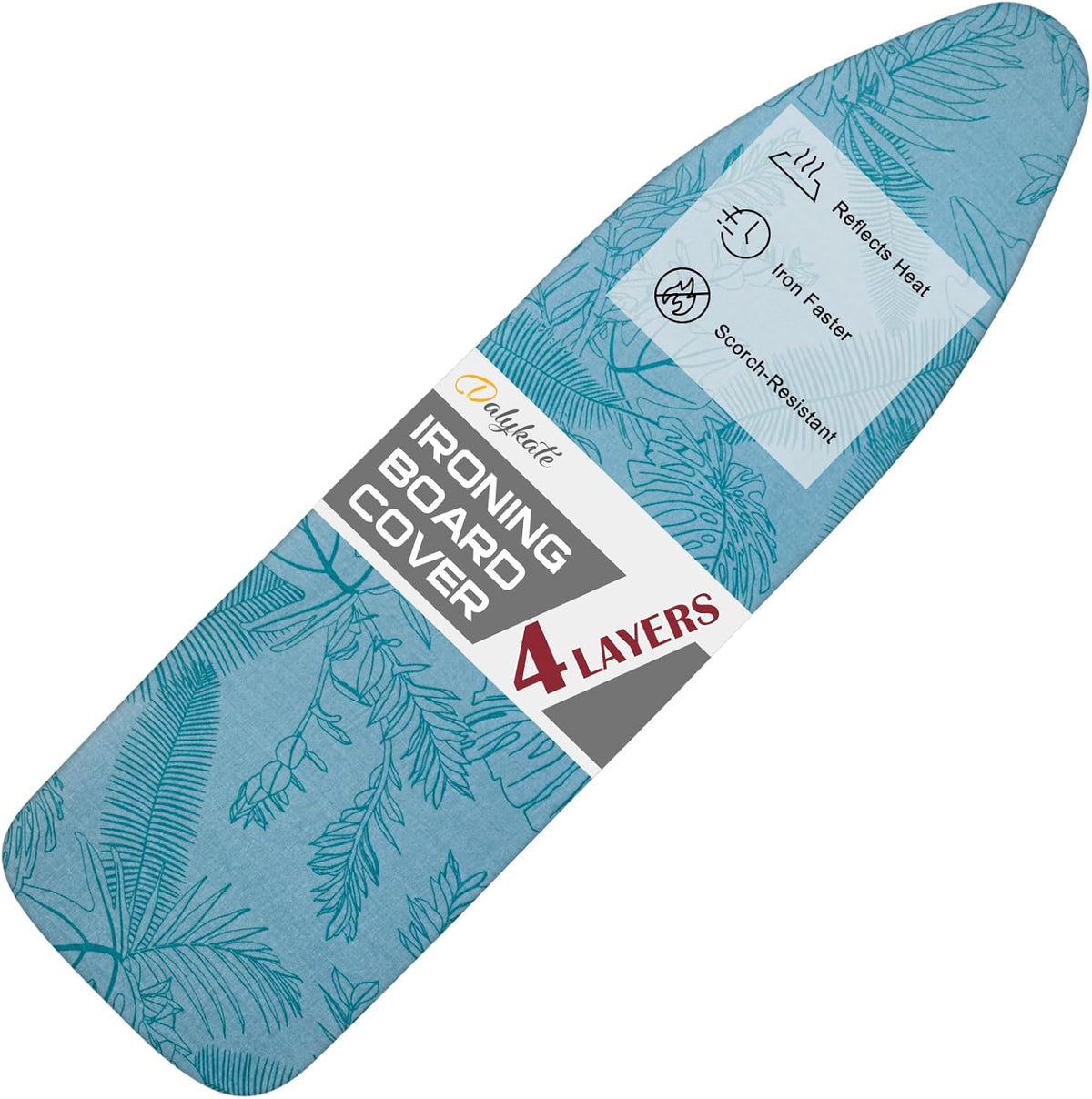 Ironing Board Cover for 18" x 49", Extra-Wide Pad with Elastic Edge, Thick Padding, Anti-Scorch