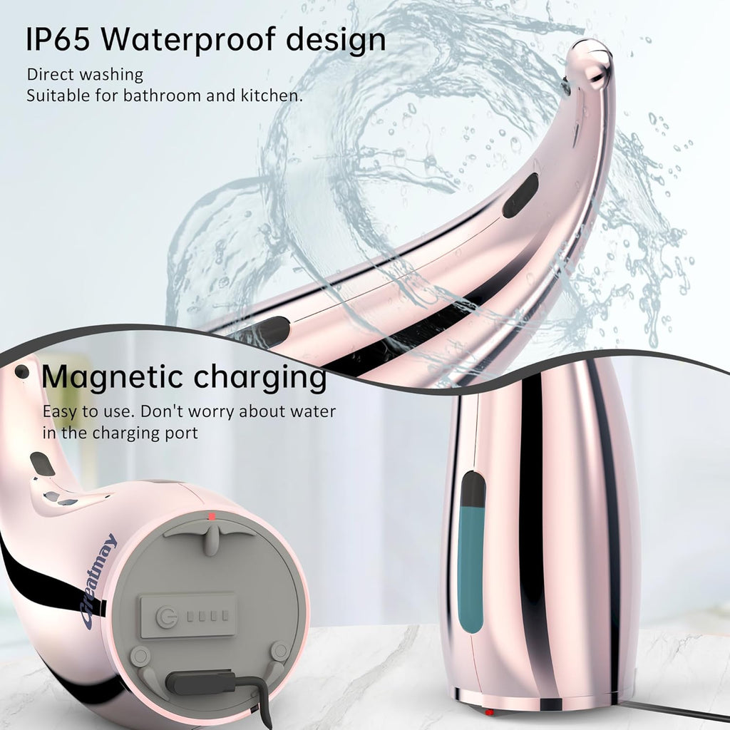 Adjustable Automatic Soap Dispenser Touchless, 4 Adjustable Levels Touchless Sensor Liquid Soap