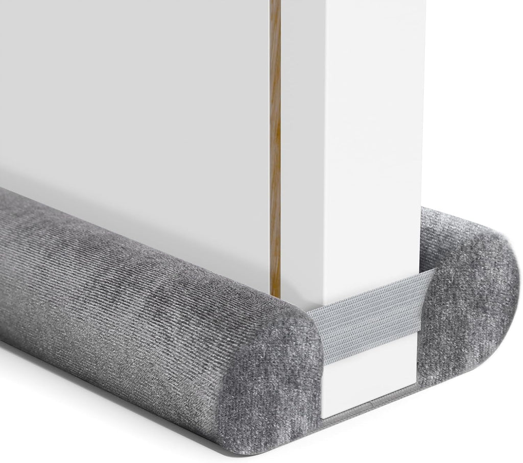 Door Draft Stopper for Bottom of Door, Under Door Gap Filler/Seal for Big Gap, No Folding Required