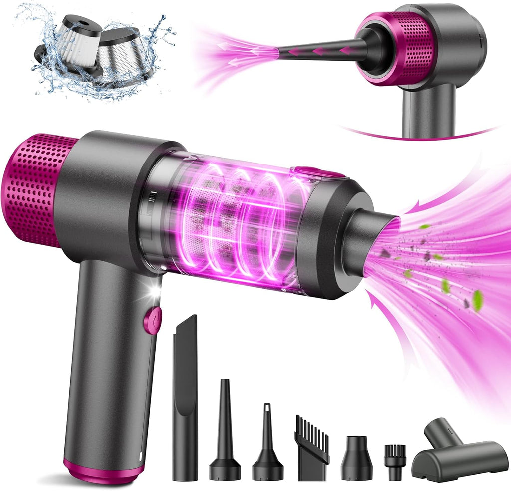 EYYA Handheld Cordless Car Vacuum Cleaner, 4-in-1 Portable Mini Car Vacuum Cleaner, 15000PA High