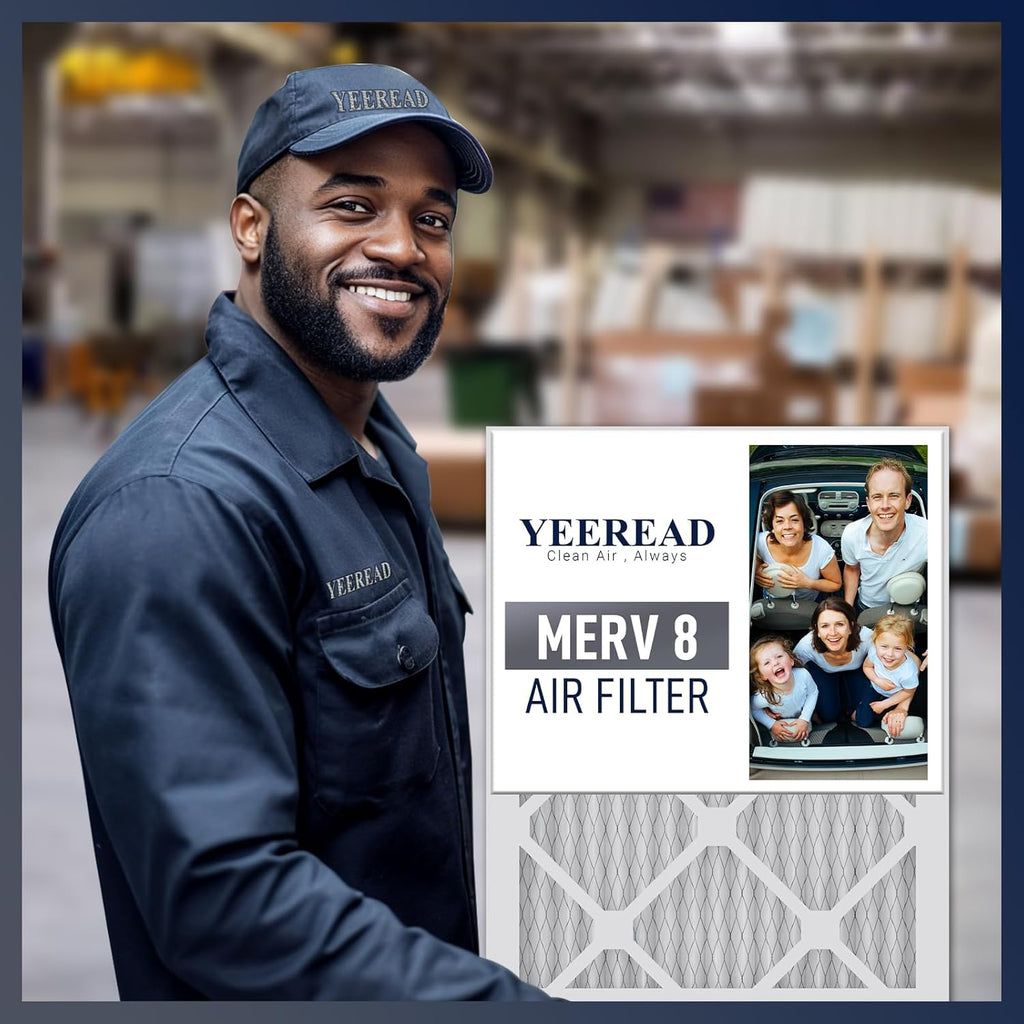 14x18x1 MERV 8 Air Filters 6-Pack – 13.7" x 17.7" x 0.75" – HVAC, AC & Furnace Compatible