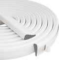 Wedge-Shape Window Weather Stripping Door Frame Seal Strip 118” White,Upgrade Black