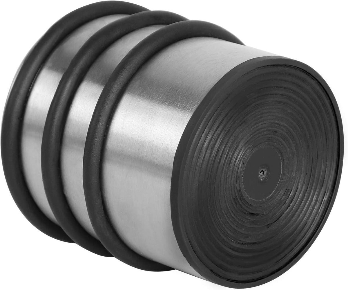 KINJOEK Heavy Weight Door Stopper, No DrillStainless Steel Door Stop with Protective Rubber Bands