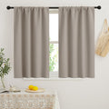 RYB HOME 45 inch Curtains for Kitchen Room Darkening Privacy Mini Curtain for RV Camper Bathroom