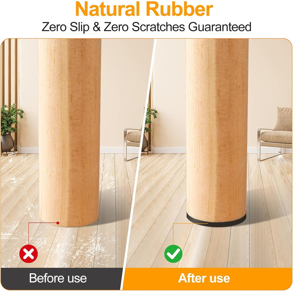 CHUNZEXI Non Slip Furniture Pads - 48 Premium Furniture Grippers Self Adhesive Rubber Furniture