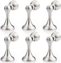 Probrico Brushed Nickel Magnetic Door Stoppers for Bottom of Door, Stainless Steel Magnet Door