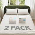 OhGeni 100% Waterproof Mattress Protector, Fitted Sheet,Full -2 Pack with Stretchable Pockets, Deep
