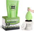 Compostable Trash Bags 2.6 Gallon 100 Counts Compost Small Garbage Bag for Kitchen Bathroom BPI