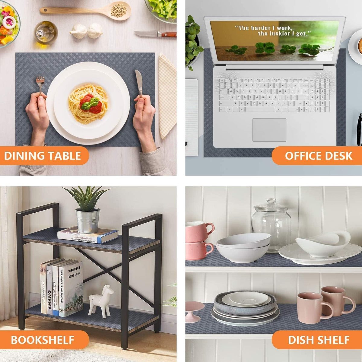 Shelf Liners for Kitchen Cabinets Refrigerator Liners Waterproof & Oil-Proof Kitchen Cupboard Liner