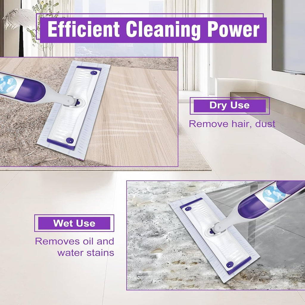 50 Count Disposable Power Mop Pads for Swiffer PowerMop, Unscented Power Mop Refills for