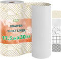 OcePor Non-Adhesive Drawer and Shelf Liner 17.5IN x 30FT，Non-Slip Kitchen Cabinet Liner