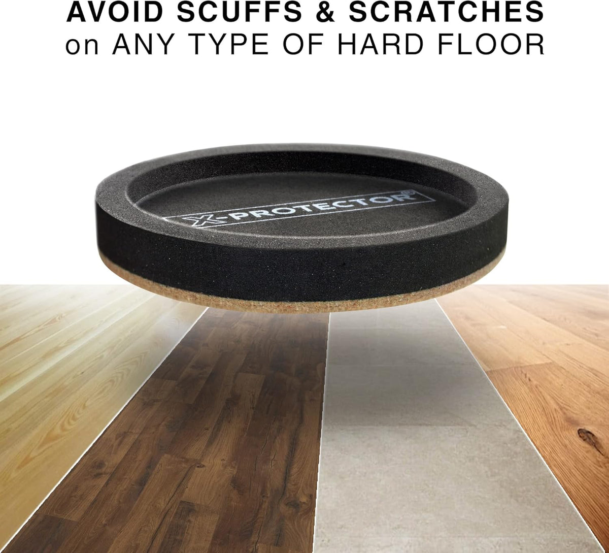 Felt Furniture Sliders for Hardwood Floors X-PROTECTOR 8 PCS 4 3/4” - Furniture Slider with Unique