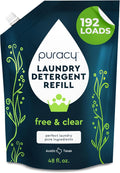 Puracy Laundry Detergent Refill - Enzyme-Powered Liquid Detergent Concentrate, Natural Laundry