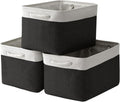 TheWarmHome Storage Basket for Gifts Empty - Large Cubes 3 Pack 15.8x11.8x11.8 inch Storage Bins