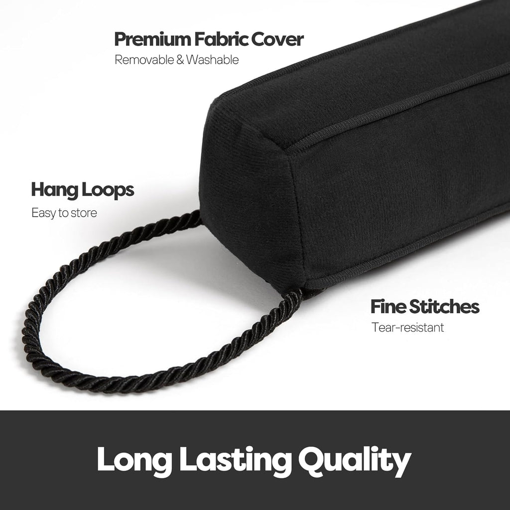 Weighted Door Draft Stopper for Front Door, Easy to Use Heavy 36 inch Door Bottom Winter Cold Air