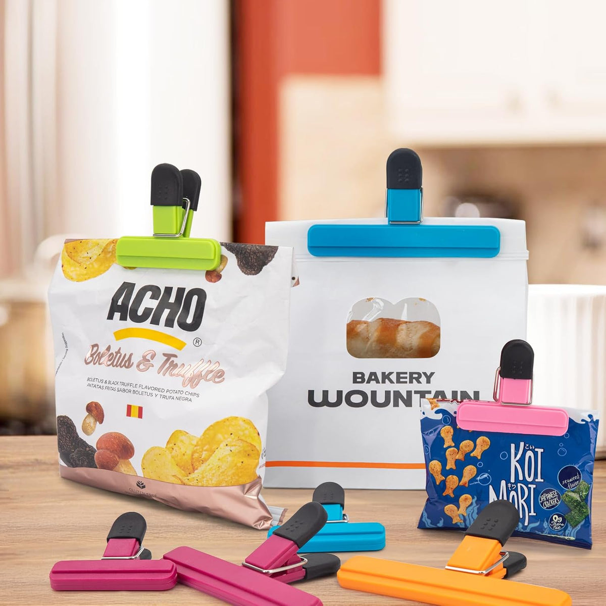 11Pcs Chip Bag Clips, Bag Clips for Food Storage, Snack Clip for Other Food Bags, Heavy Duty