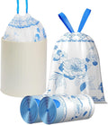 VOK 4 Gallon Trash Bags Drawstring, 4 Gallon Garbage Bags, Small Trash Bags for Office, Kitchen