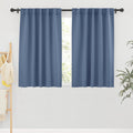 RYB HOME Blackout Curtains for Bathroom, Room Darkening Small Window Decor Energy Efficient Privacy