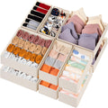 12 Pack Baby Clothes Organizer for Nursery, 116 Cells Fabric Foldable Dresser Closet Organizers and