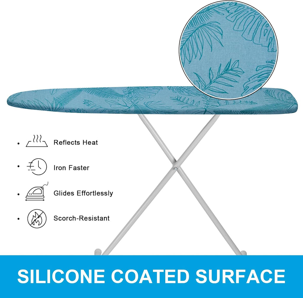 Ironing Board Cover for 18" x 49", Extra-Wide Pad with Elastic Edge, Thick Padding, Anti-Scorch