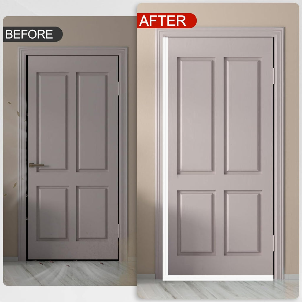 MYFAMIREA Door Weather Stripping 2IN (W) x 10FT (L) Door Draft Stopper Seal Tape Silicone Seal