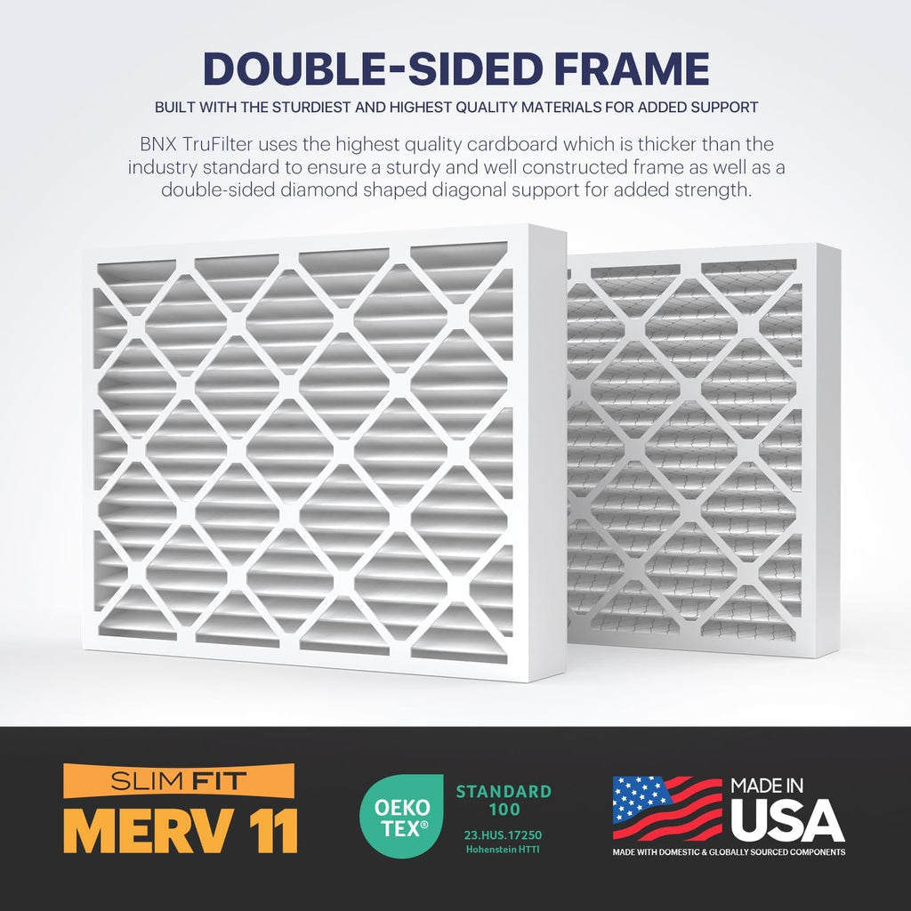 BNX TruFilter 16x25x5 (15.88’’ x 24.75’’ x 4.38‘’ Honeywell Compatible 4”) MERV 11 Air Filter