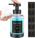 Luxspire Foaming Soap Dispenser, Glass Foam Pump Soap Dispenser, Non-Slip Hand Soap Dispenser with