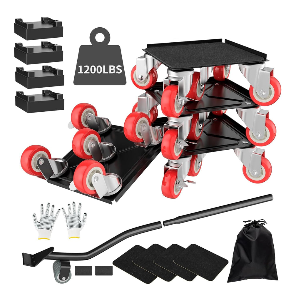 Furniture Dolly,Furniture Movers with 5 Wheels,Carbon Steel Panel Heavy Duty Dolly,Furniture Lifter