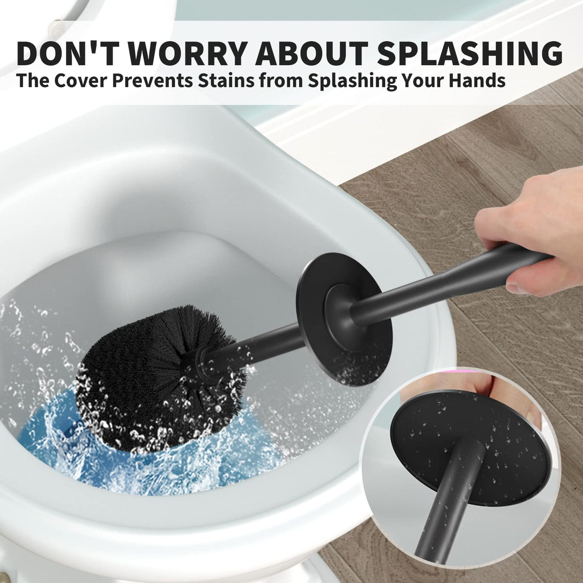 UPTRONIC Toilet Brush, 1 Set), Black – view 3