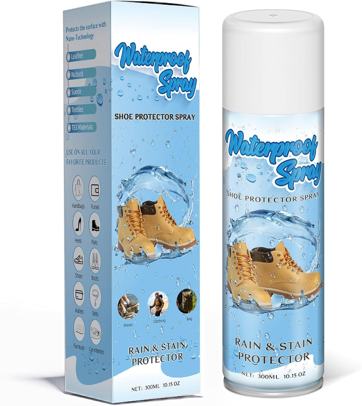 etching Shoe Protector Spray, Suede Protector Spray, Rain & Stain Waterproof Protection for Shoes