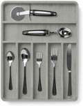 SMIRLY Silverware Drawer Organizer – Bamboo Kitchen Drawer Organizer, Adjustable Utensil Holder and