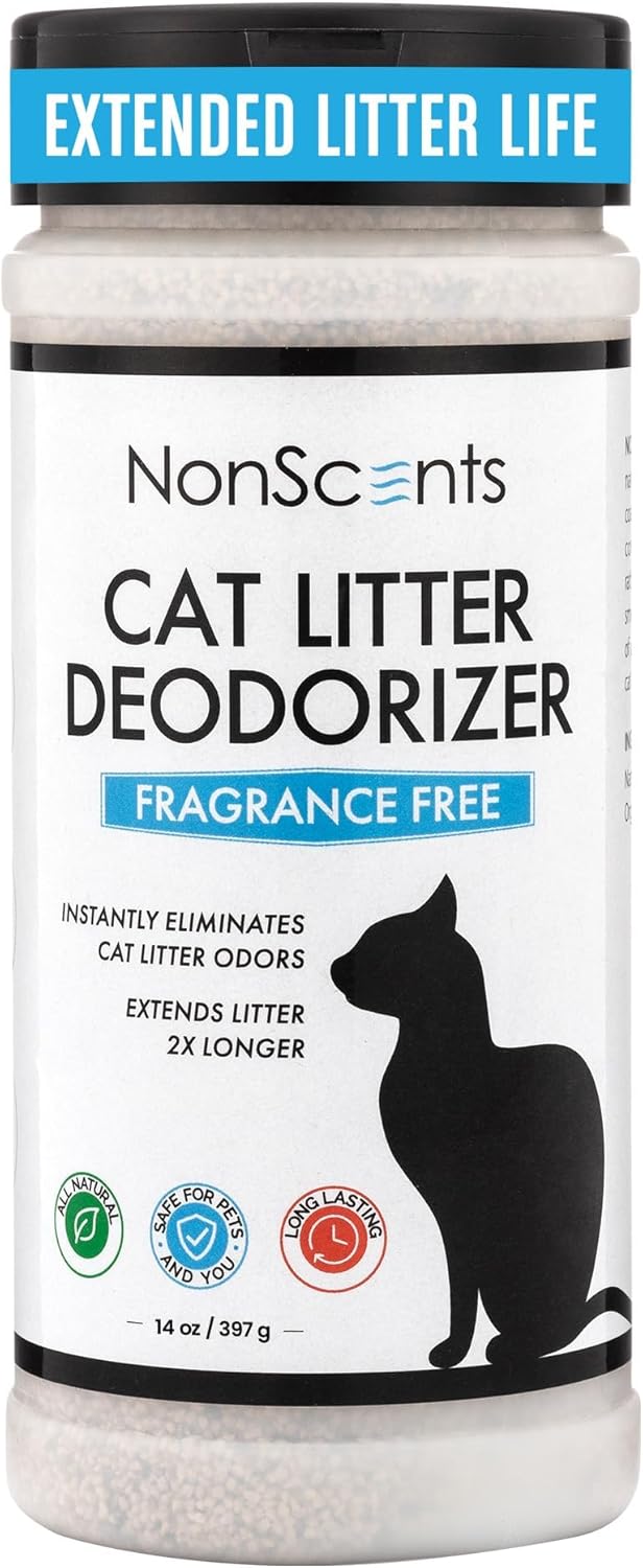 NonScents Odor Control Cat Litter Deodorizer - Professional Strength Odor Neutralizer, 16oz